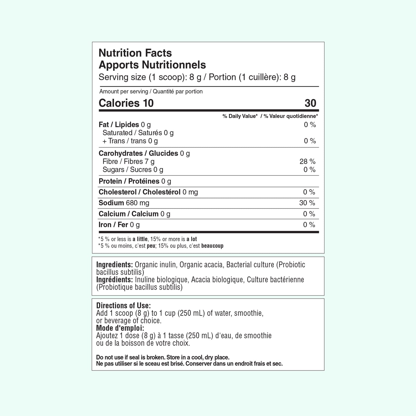 Prebiotic + Probiotic